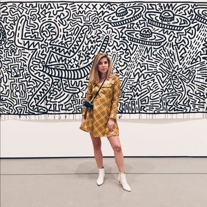 Yellow Plaid Dress
